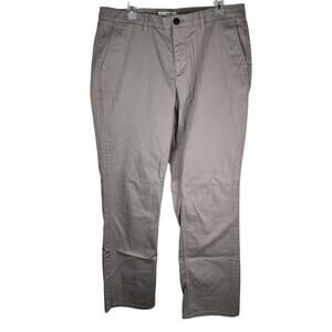 Hawker Rye Khaki Pants Men's 36X34 *(36X33 actual) relaxed flat front chino